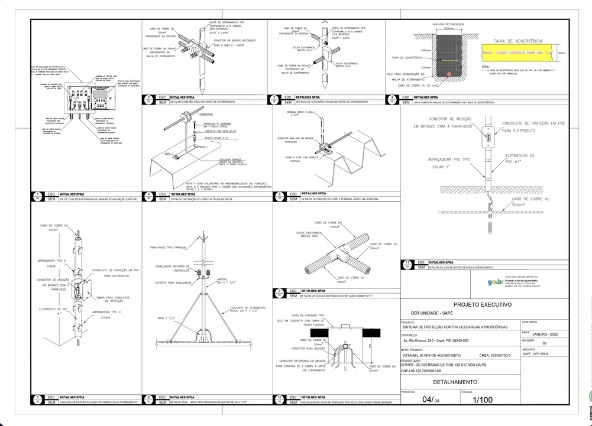 Projeto SPDA — proteção contra descargas atmosféricas NBR 5419